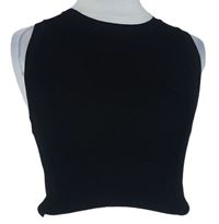 Dámský černý pletený crop top Zara 