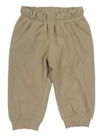 Béžové fleecové kalhoty H&M