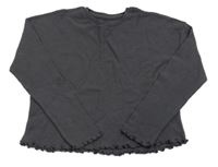 Sivé rebrované tričko George