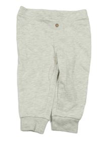 Bielo-sivé melírované tepláky Lily & Dan