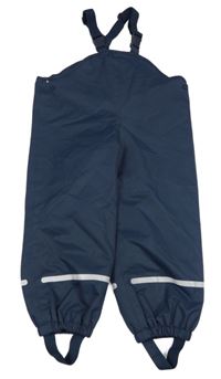 Tmavomodré šusťákové podšité lacláče s proužkem TCM