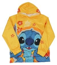 Žlutá sportovní mikina se Stichem a kapucí 