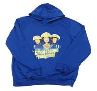 Modrá ľahká mikina s Požárníkem Samem a kapucňou