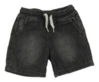 Šedé teplákové riflové kraťasy Denim Co.
