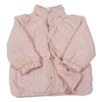 Ružová šušťáková zateplená bunda H&M