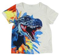 Smotanové tričko s dinosaurom