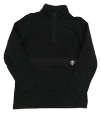 Čierna fleecová mikina s potlačou F&F