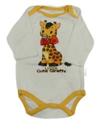 Smotanové body s žirafou a žlutým lemem