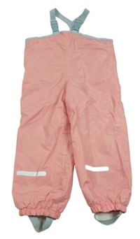 Růžové šusťákové laclové oteplovačky L&D