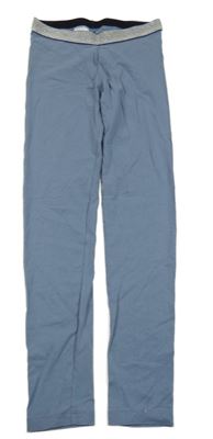 Modrošedé legíny s trblietavým pasom Pepperts