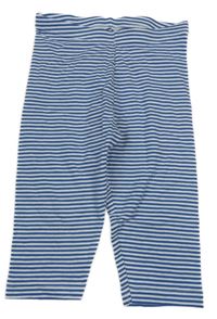 Modro-biele pruhované capri legíny Lupilu