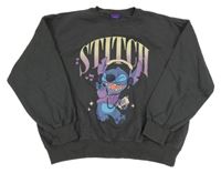 Tmavošedá oversize mikina se Stitchem Disney