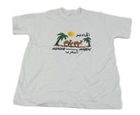 Biele tričko s velbloudy