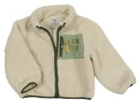 Světlebéžová huňatá podšitá bunda se Simbou Primark