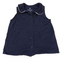 Tmavomodrá blúzka H&M