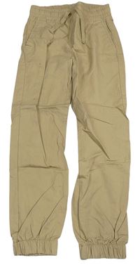 Béžové plátěné cuff kalhoty LC Waikiki