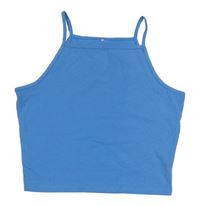 Modrý crop top George