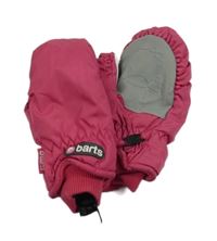 Tmavorůžové šusťákové palcové zateplené rukavice Barts vel. 4-6 let 