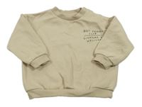 Béžová oversize mikina s nápisom F&F