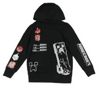 Černá mikina Minecraft s kapucí 