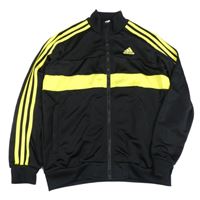 Černo-žlutá propínací sportovní mikina s logem Adidas