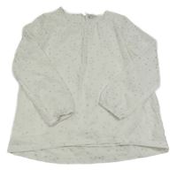 Bílá šifonová halenka s hvězdičkami Yigga