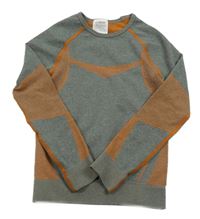 Sivo-oranžové vzorované spodné funkčné tričko Kuniboo