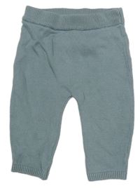 Modrošedé úpletové nohavice Carter´s