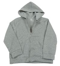 Sivá melírovaná prepínaci mikina s kapucňou Shein