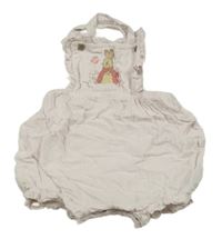 Světlerůžové mušelínové laclové kraťasy s králíčkem Petrem TU 