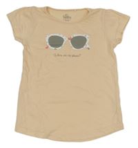 Pudrové tričko s býrlemi Topolino