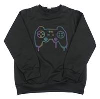 Čierna mikina s ovladačem Shein