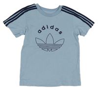 Světlemodré tričko s logem Adidas
