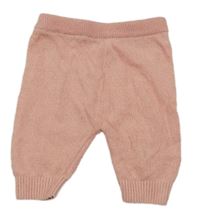 Růžové pletené kalhoty Nutmeg