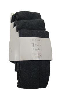 Nové - 3x - Tmavošedé punčocháče Primark