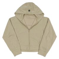 Béžová prepínaci crop mikina s kapucňou Zara