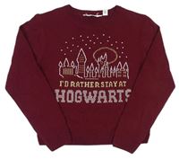 Vínový sveter s Hogwarts - Harry Potter H&M