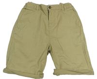 Béžové chino plátenné kraťasy PRIMARK