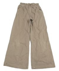 Světlehnědé paper bag wide leg rifle H&M