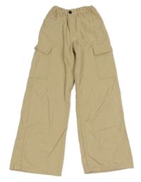 Béžové cargo wide leg rifle Y.F.K.