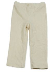 Smetanové žebrované sametové tregíny H&M