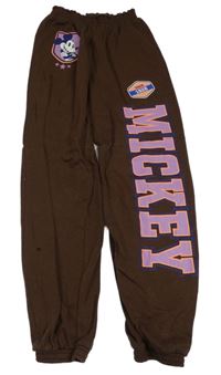 Tmavohnedé tepláky s Mickey H&M