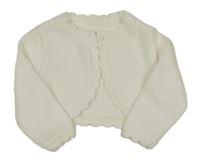 Smetanové propínací svetrové bolérko little nutmeg