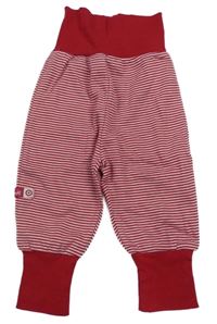 Červeno-biele pruhované tepláky s Minnie Disney