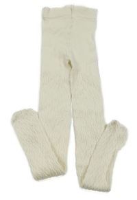 Smetanové vzorované punčocháče