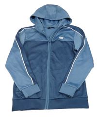 Tmavomodro-modrá thermo prepínaci mikina s kapucňou George