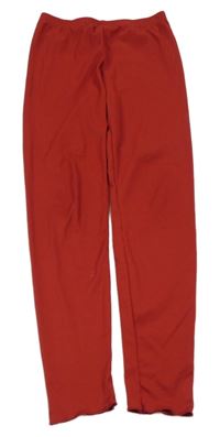 Červené rebrované legíny SHEIN