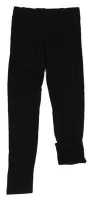 Čierne teplákové teplákové legíny H&M