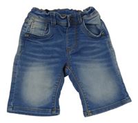 Modré teplákové riflové kraťasy miniclub