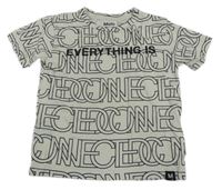 Svetlobéžové tričko s nápismi Molo